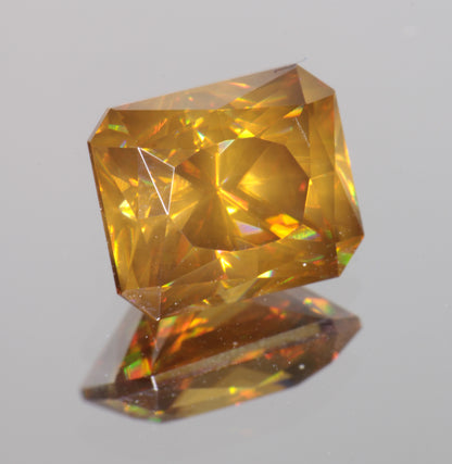 Rutile Gems, Faceted Labmade Loose Gemstones