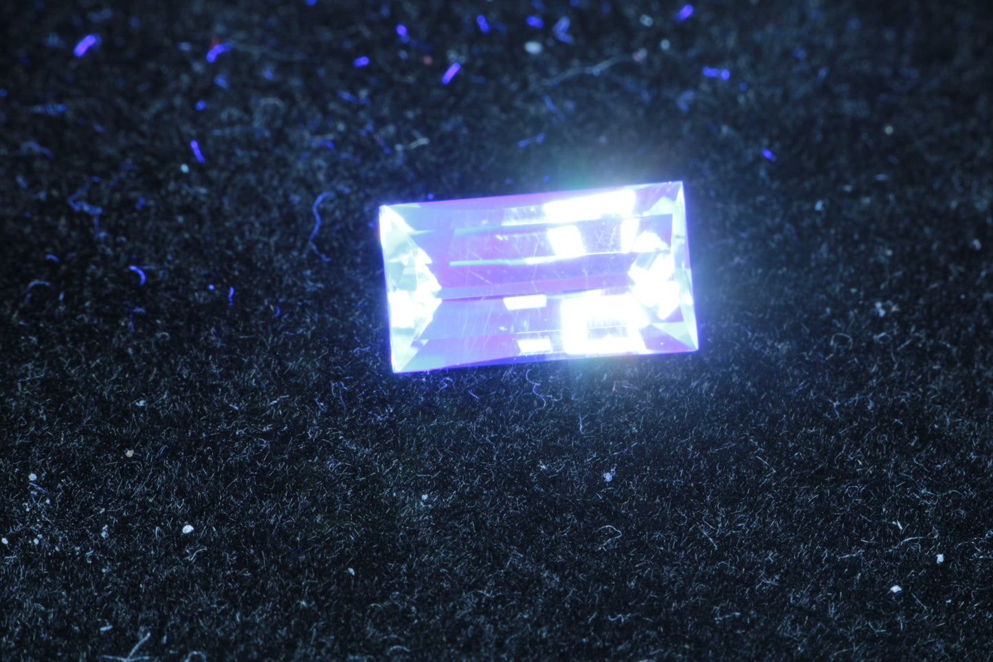 LYSO Faceted Loose Gems Blue Fluorescent Scintillator