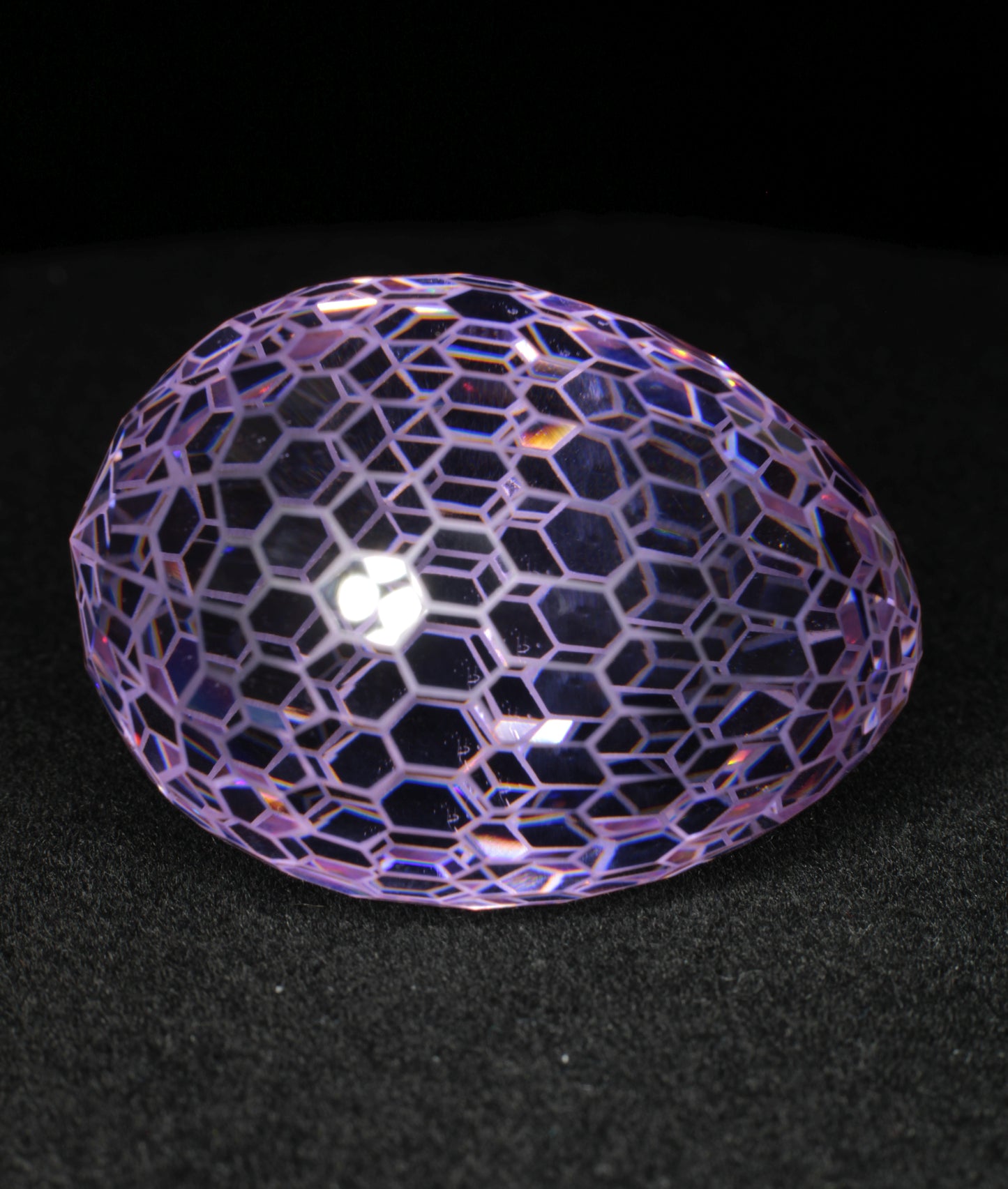 Gemstone Eggs, Faceted Garnet Sapphire Perovskite Lab Crystals