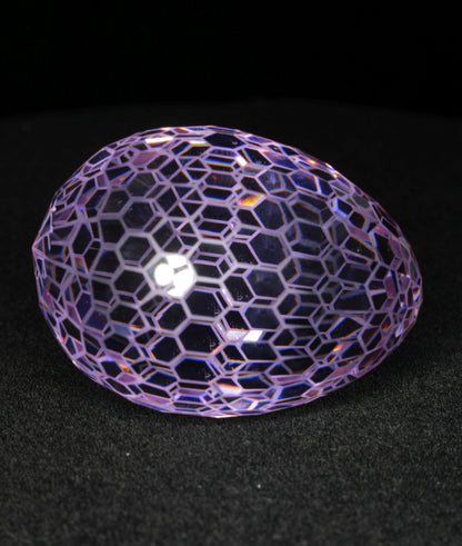 Gemstone Eggs, Faceted Garnet Sapphire Perovskite Lab Crystals