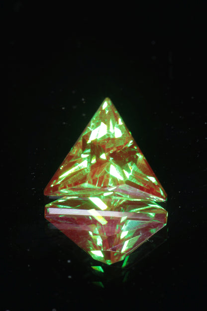 Space Laser Garnet Loose Gems, Fancy Cut Mars Rover Crystal