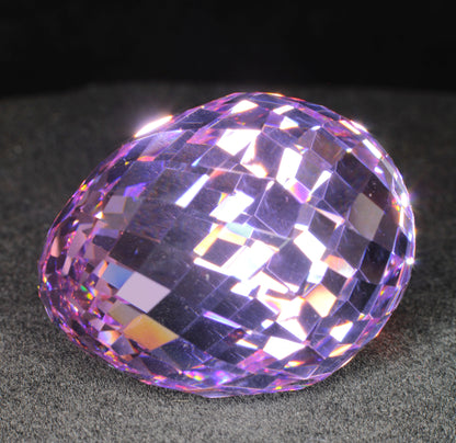 Gemstone Eggs, Faceted Garnet Sapphire Perovskite Lab Crystals