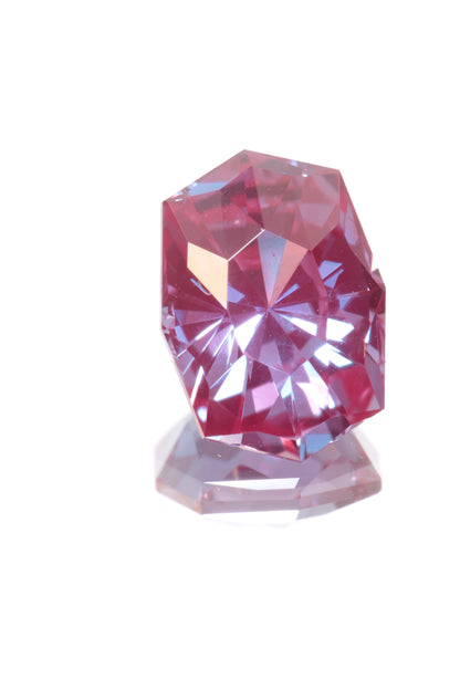 Laser Alexandrite Faceted Stones Lab Created, Red Glow Alexandrite