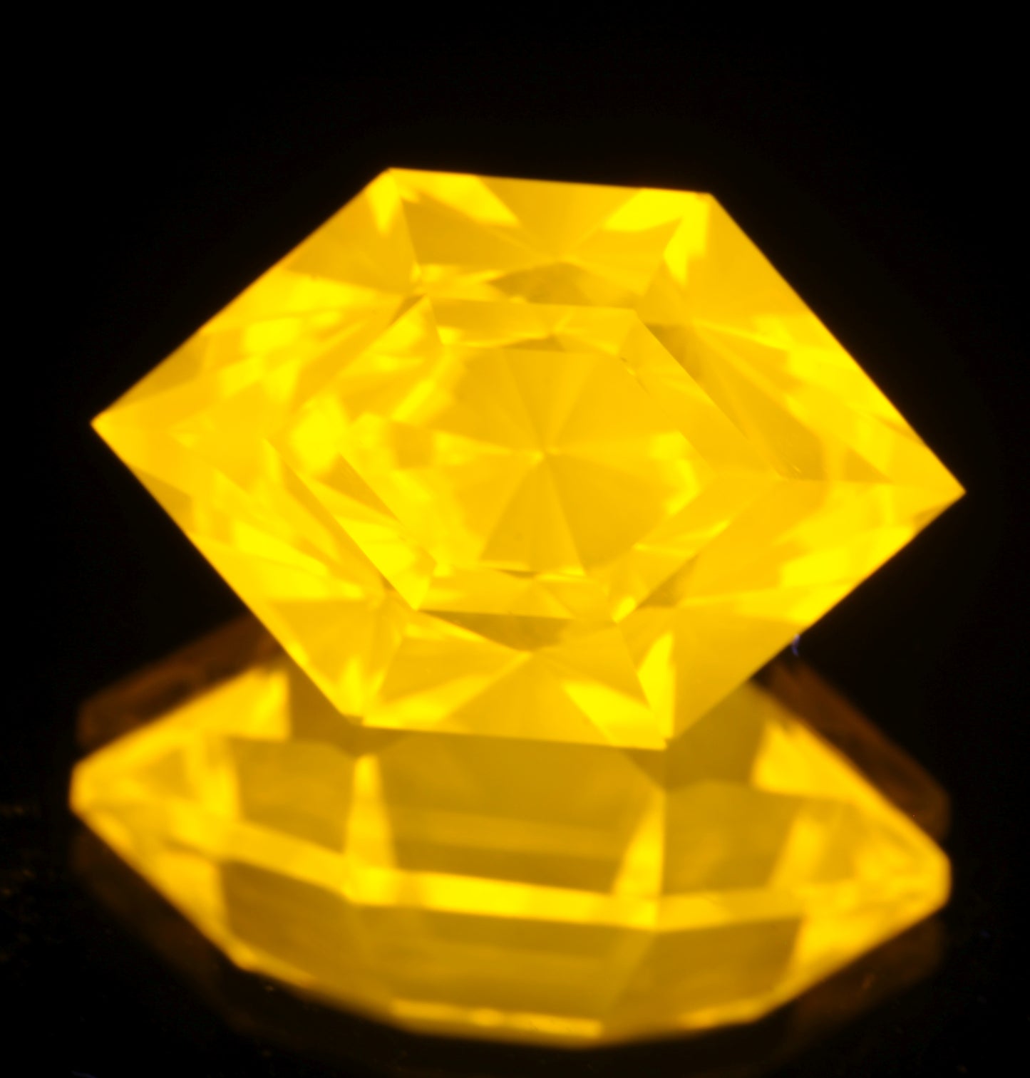 Radiant Cut Rupee in Super Cerium YAG 12ct
