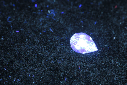 LYSO Faceted Loose Gems Blue Fluorescent Scintillator