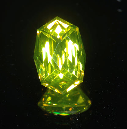 Golden Laser Garnet Faceted Stones, Nd+Ce YAG