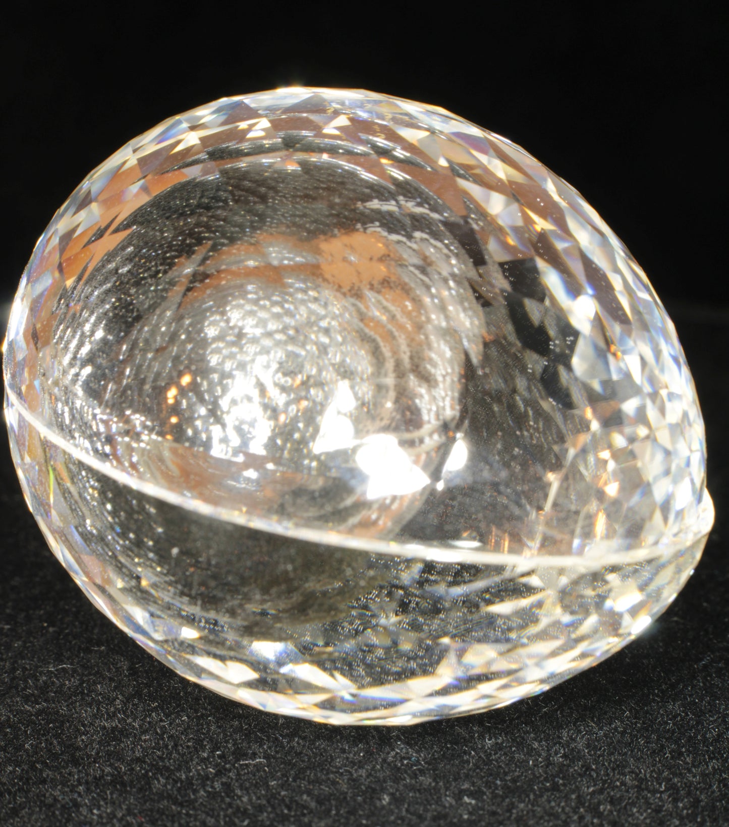 Gemstone Eggs, Faceted Garnet Sapphire Perovskite Lab Crystals