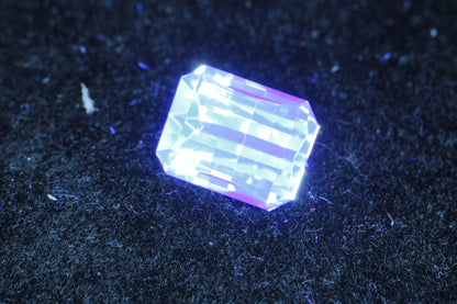 LYSO Faceted Loose Gems Blue Fluorescent Scintillator