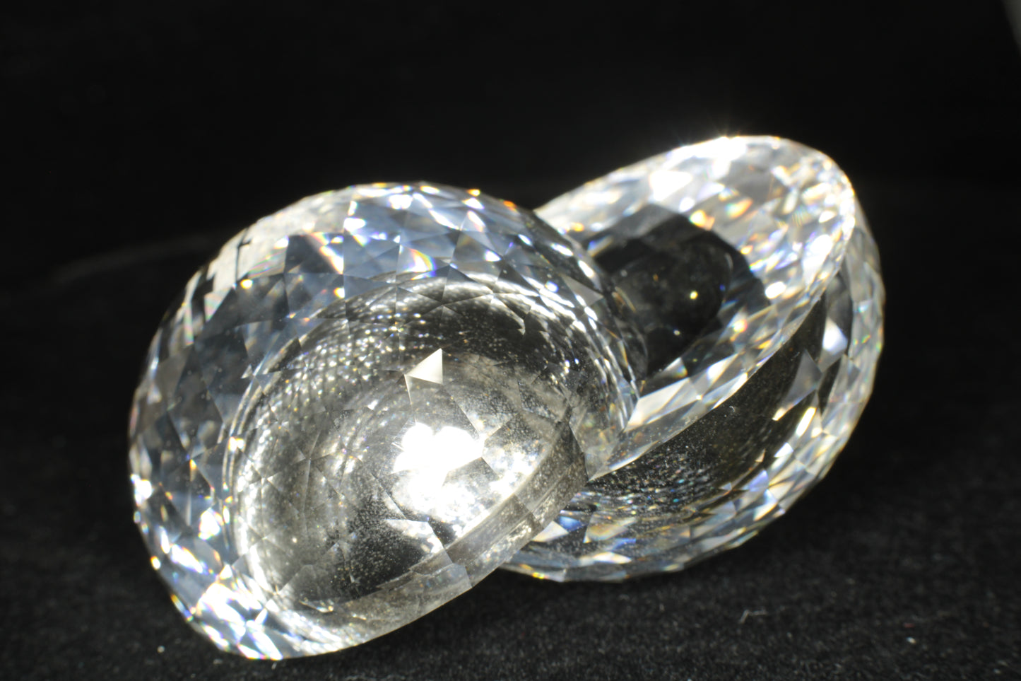 Gemstone Eggs, Faceted Garnet Sapphire Perovskite Lab Crystals