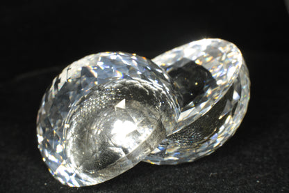 Gemstone Eggs, Faceted Garnet Sapphire Perovskite Lab Crystals