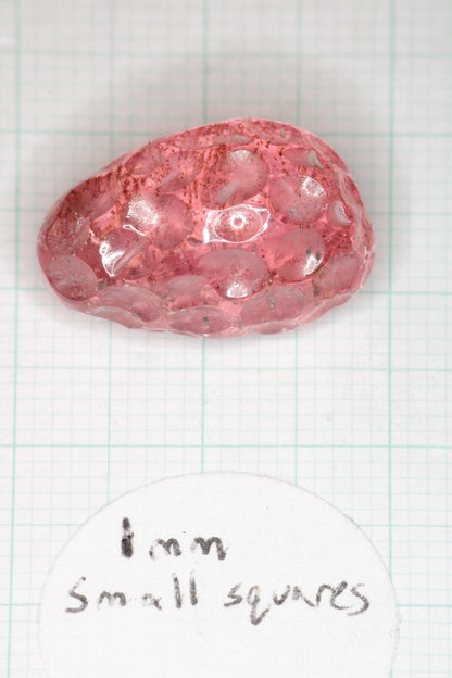 Strawberry Carved Laser Sapphire, Titanium Strawberry Sapphire