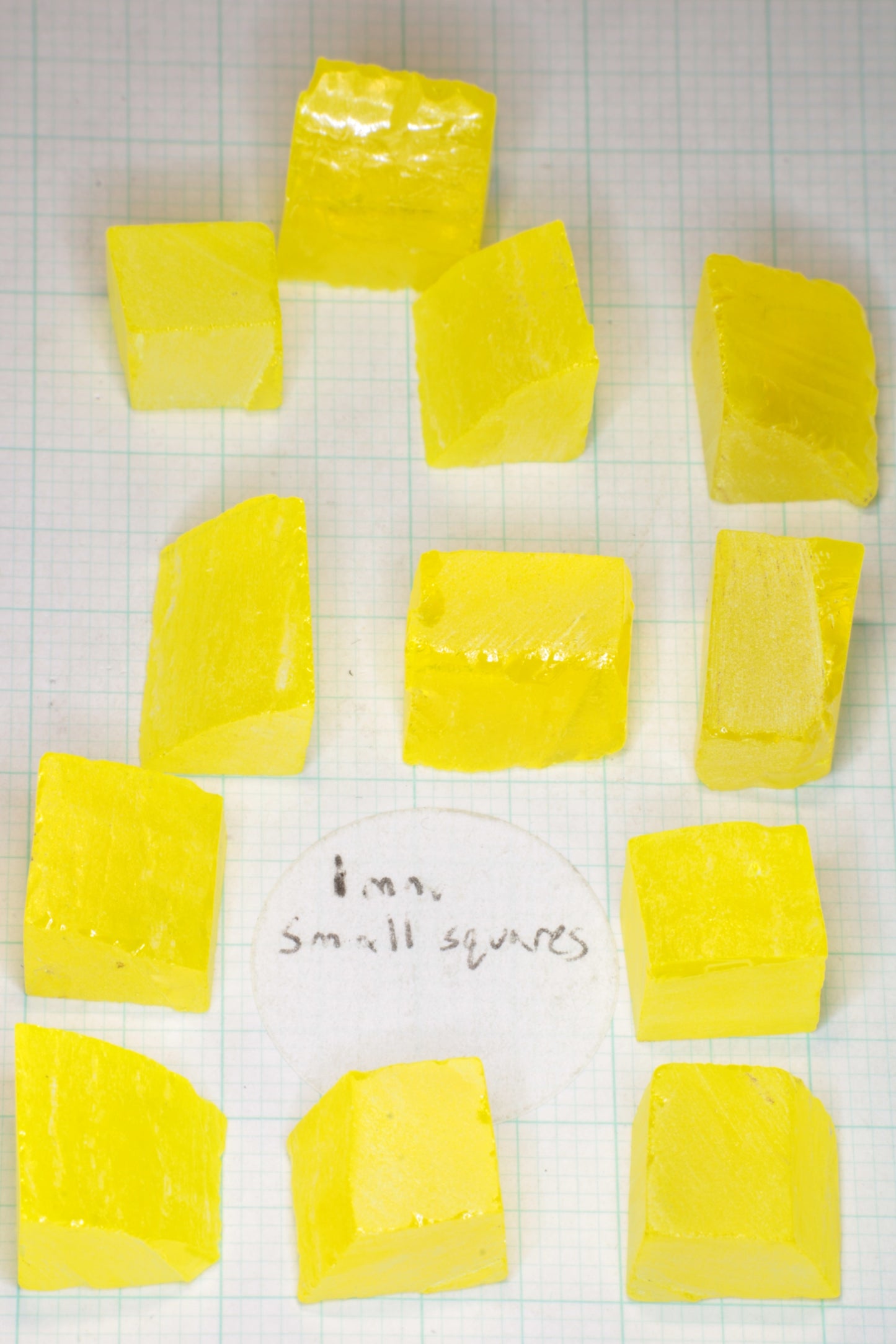 Cerium YAG Facet Rough, Vivid Yellow Lab Garnet