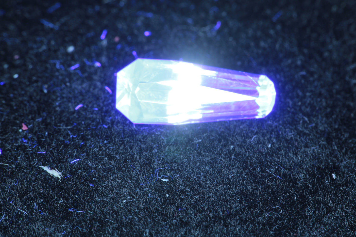 LYSO Faceted Loose Gems Blue Fluorescent Scintillator