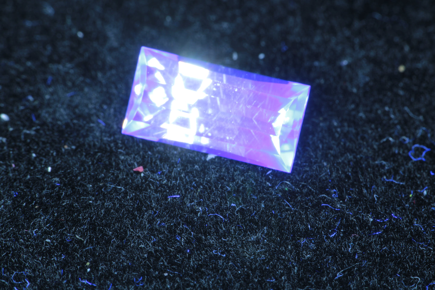 LYSO Faceted Loose Gems Blue Fluorescent Scintillator