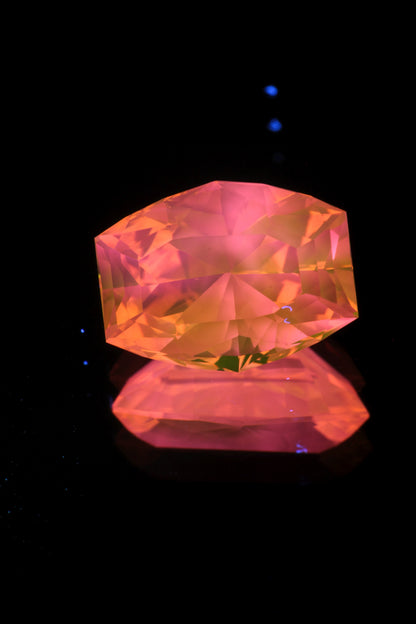 Golden Laser Garnet Faceted Stones, Nd+Ce YAG