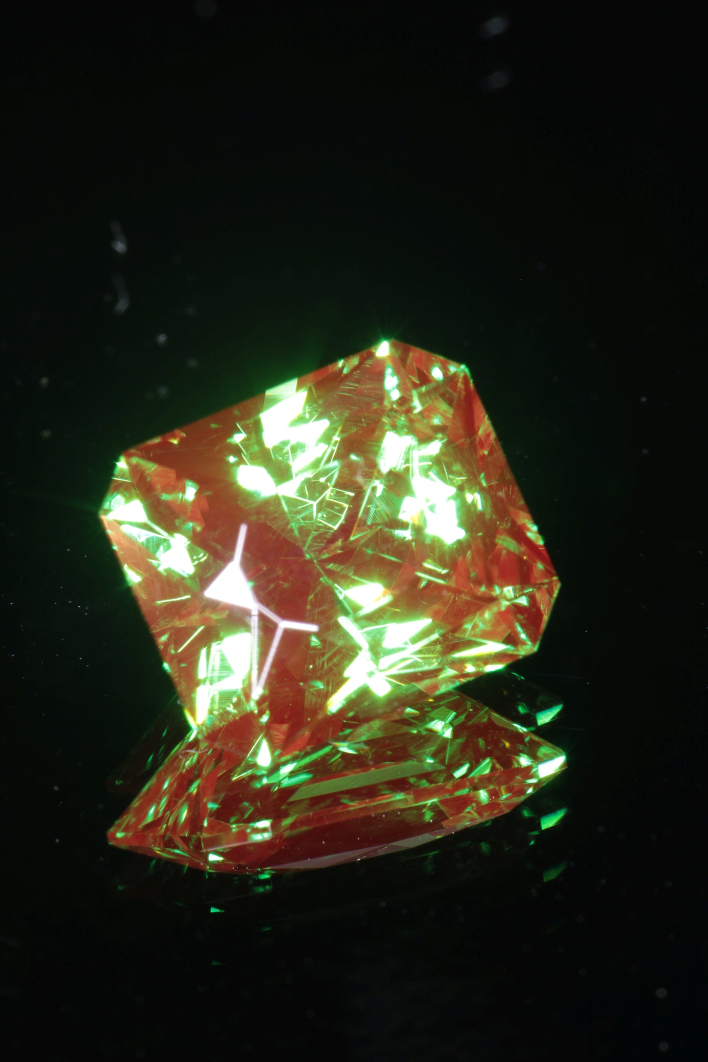 Space Laser Garnet Loose Gems, Fancy Cut Mars Rover Crystal