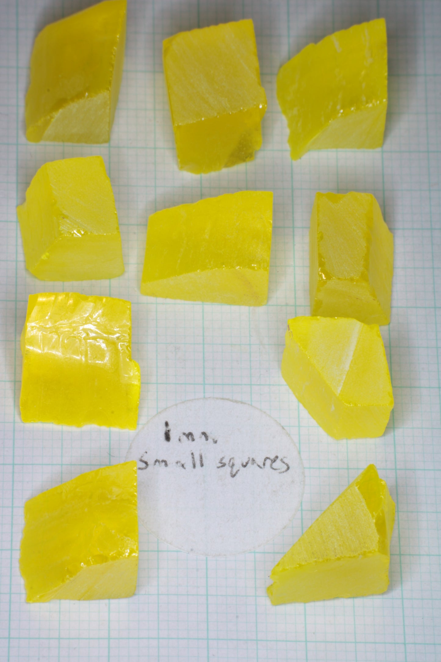 Cerium YAG Facet Rough, Vivid Yellow Lab Garnet