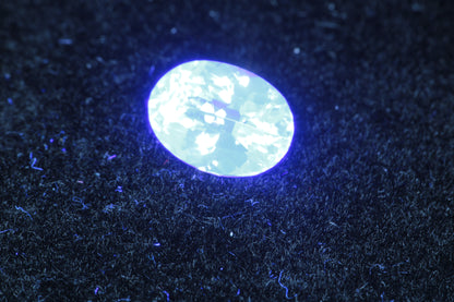 LYSO Faceted Loose Gems Blue Fluorescent Scintillator