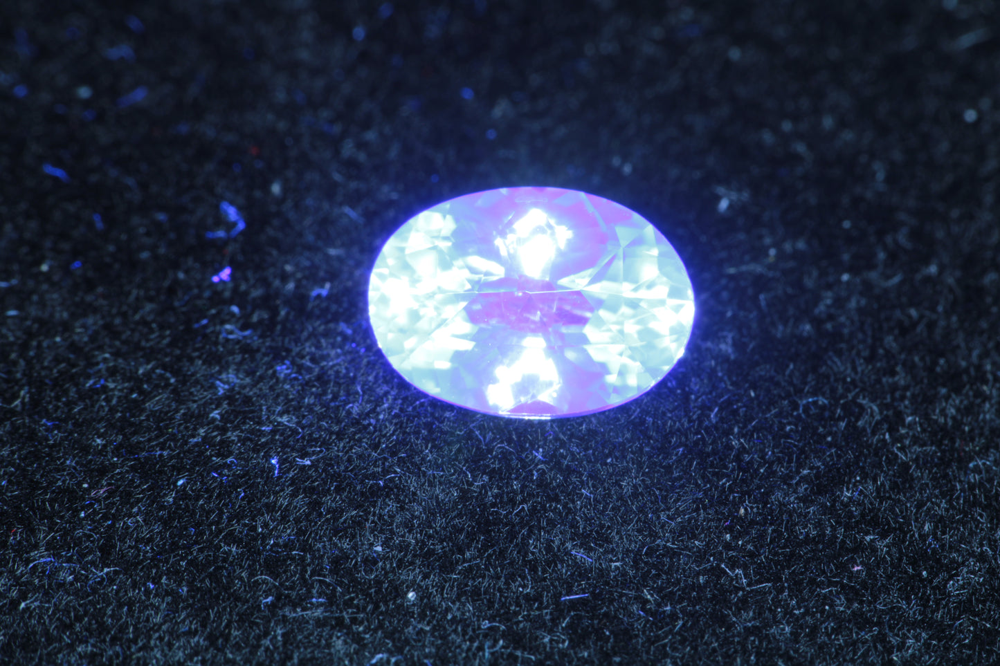 LYSO Faceted Loose Gems Blue Fluorescent Scintillator