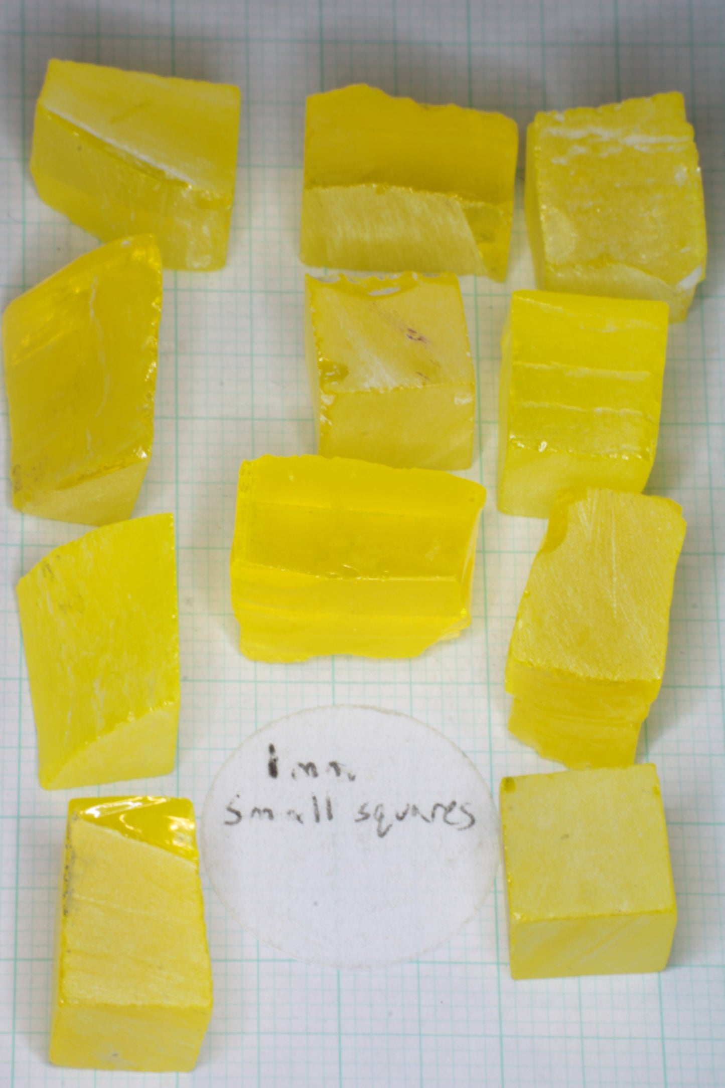 Cerium YAG Facet Rough, Vivid Yellow Lab Garnet