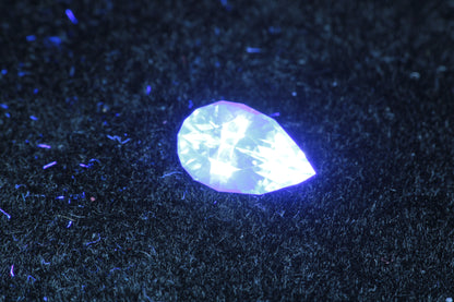 LYSO Faceted Loose Gems Blue Fluorescent Scintillator