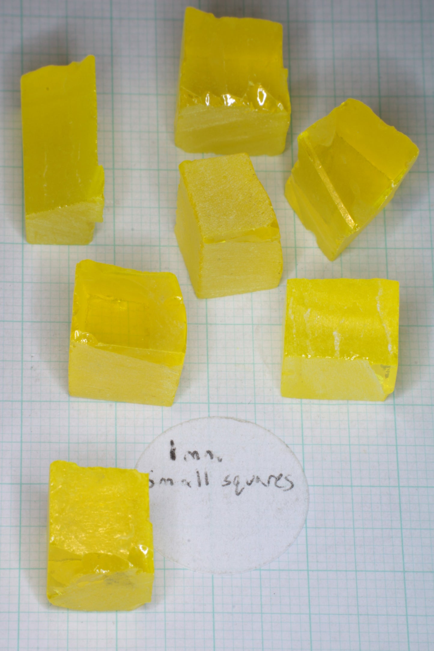 Cerium YAG Facet Rough, Vivid Yellow Lab Garnet