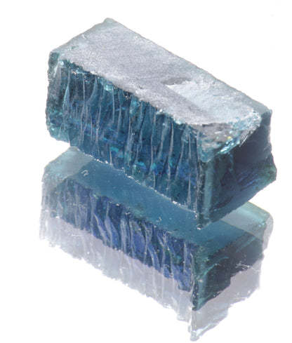 Deep Blue Beryl Facet Rough, Hydrothermal Exotic Lab Beryl Crystals