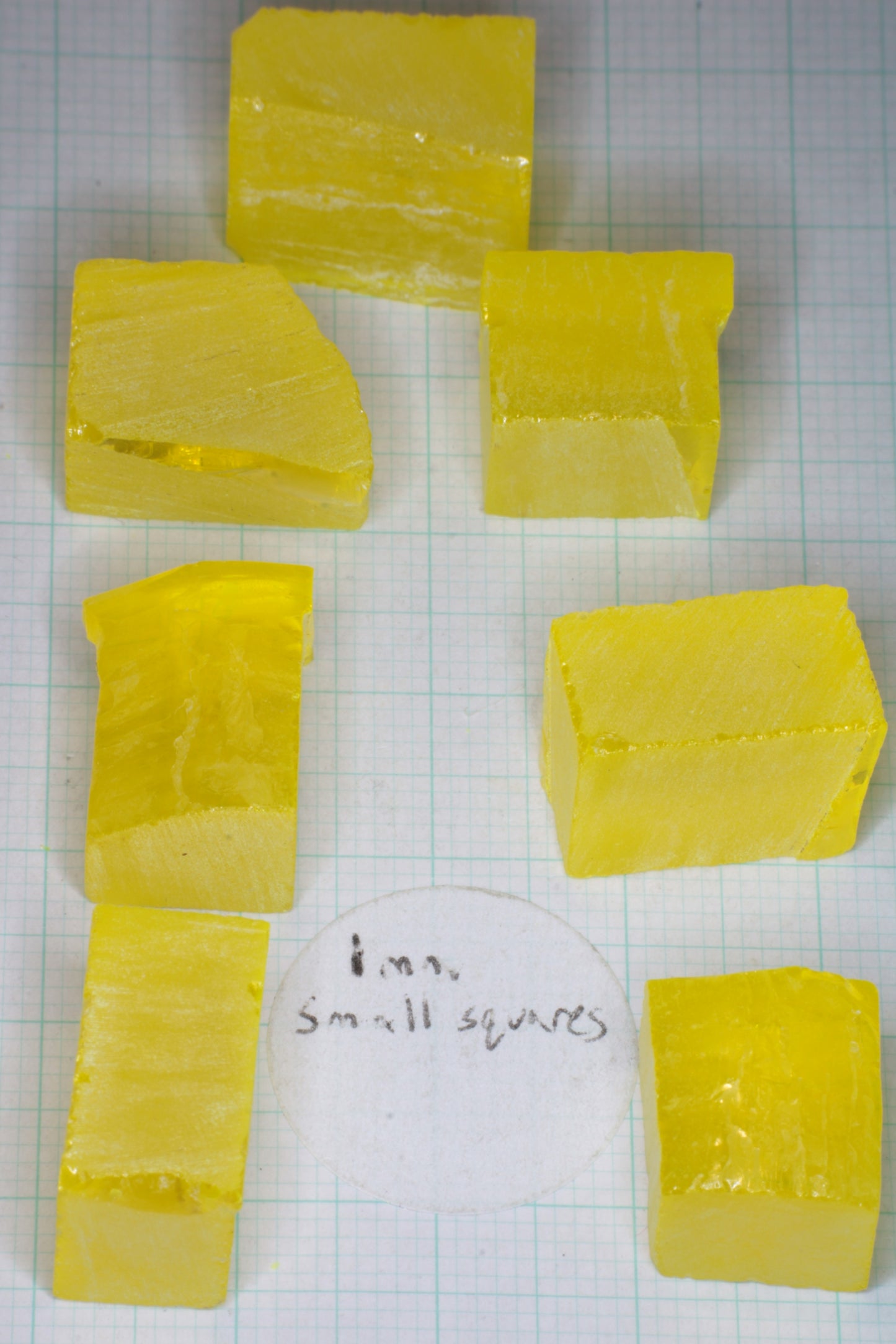 Cerium YAG Facet Rough, Vivid Yellow Lab Garnet