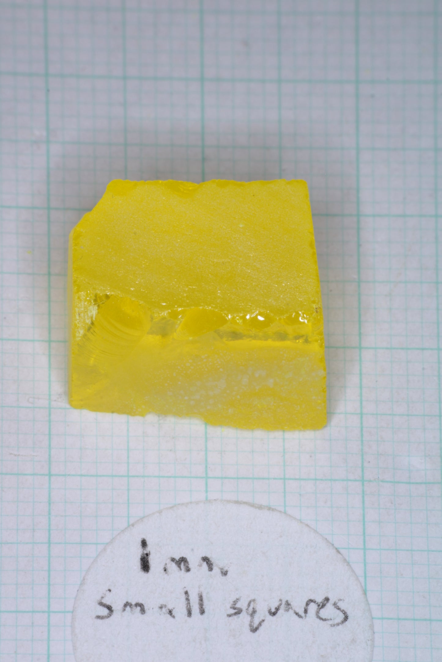 Cerium YAG Facet Rough, Vivid Yellow Lab Garnet