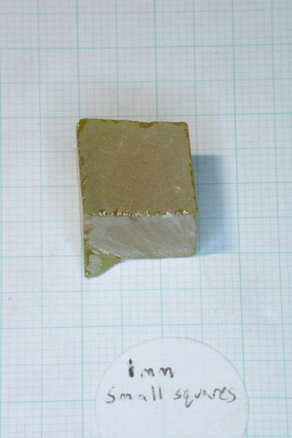 Golden Laser Garnet Facet Rough, Ce+Nd YAG