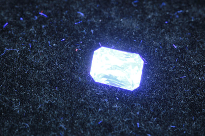 LYSO Faceted Loose Gems Blue Fluorescent Scintillator