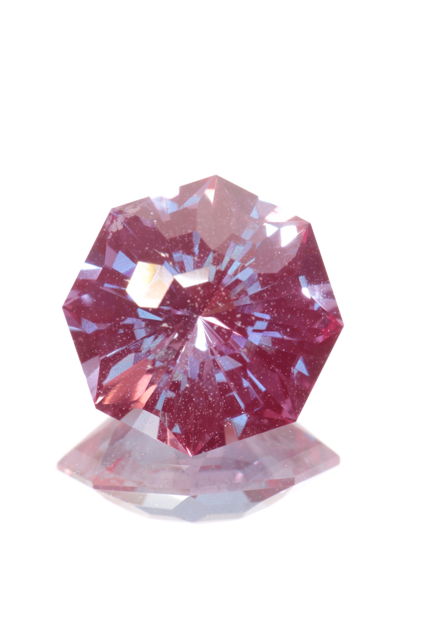 Laser Alexandrite Faceted Stones Lab Created, Red Glow Alexandrite