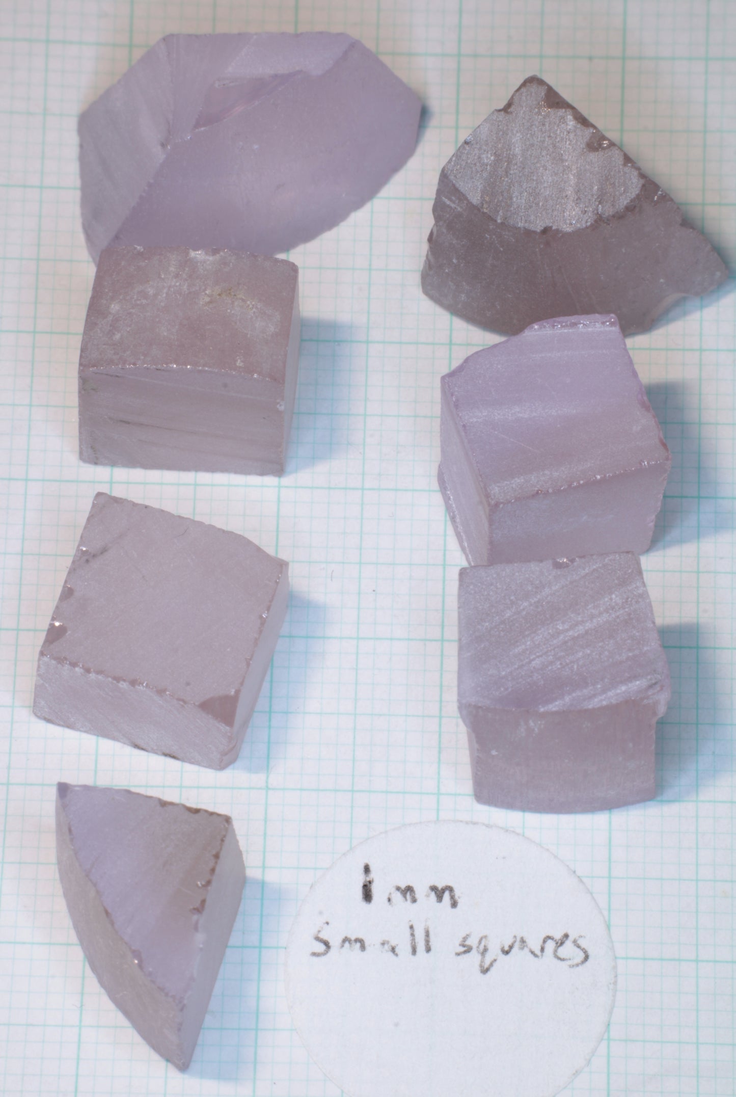 Pink Laser Garnet Facet Rough, Nd+Ce YAG
