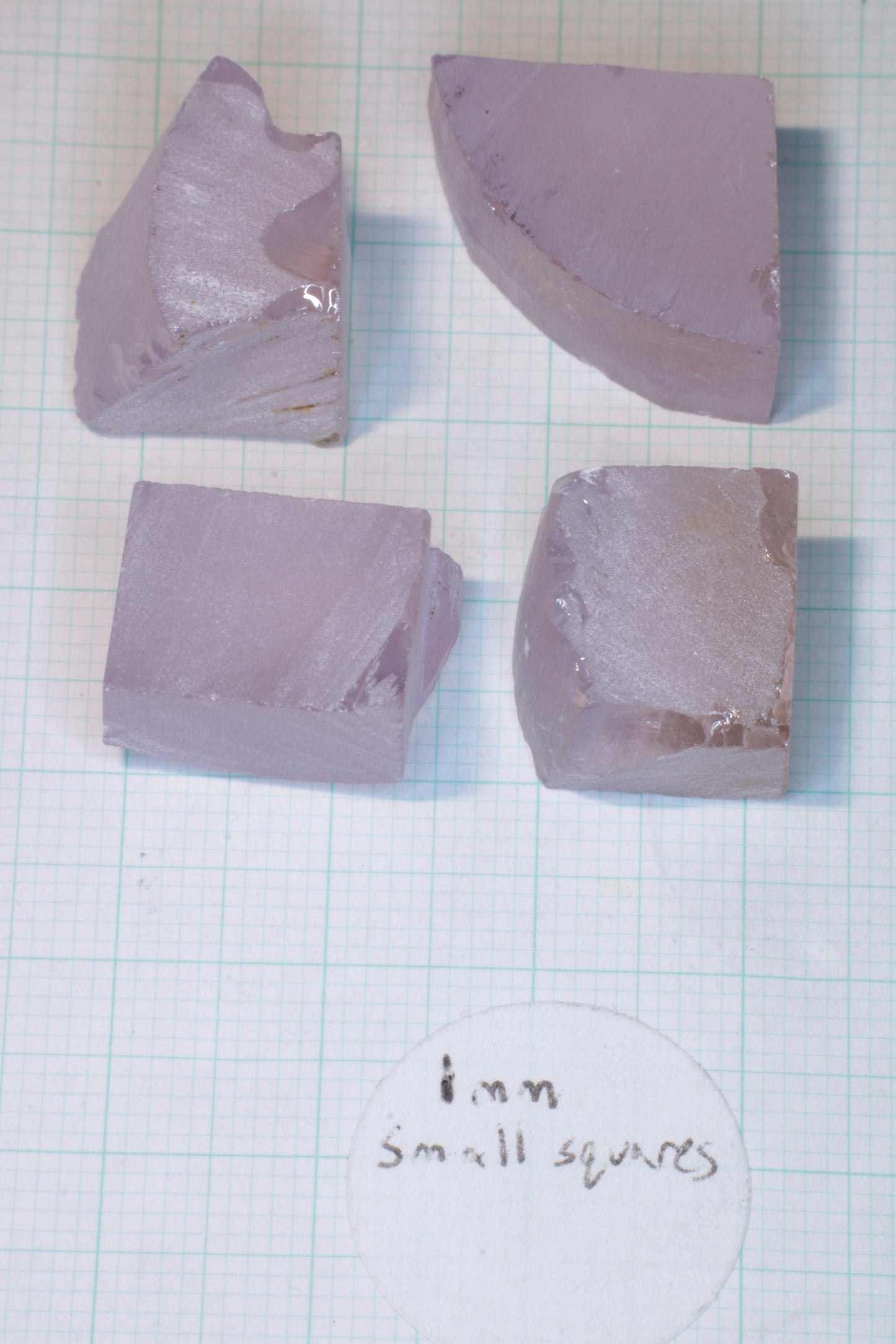 Pink Laser Garnet Facet Rough, Nd+Ce YAG