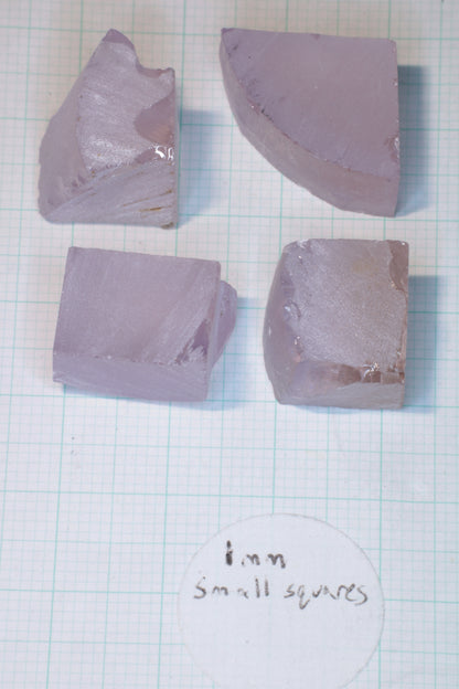 Pink Laser Garnet Facet Rough, Nd+Ce YAG