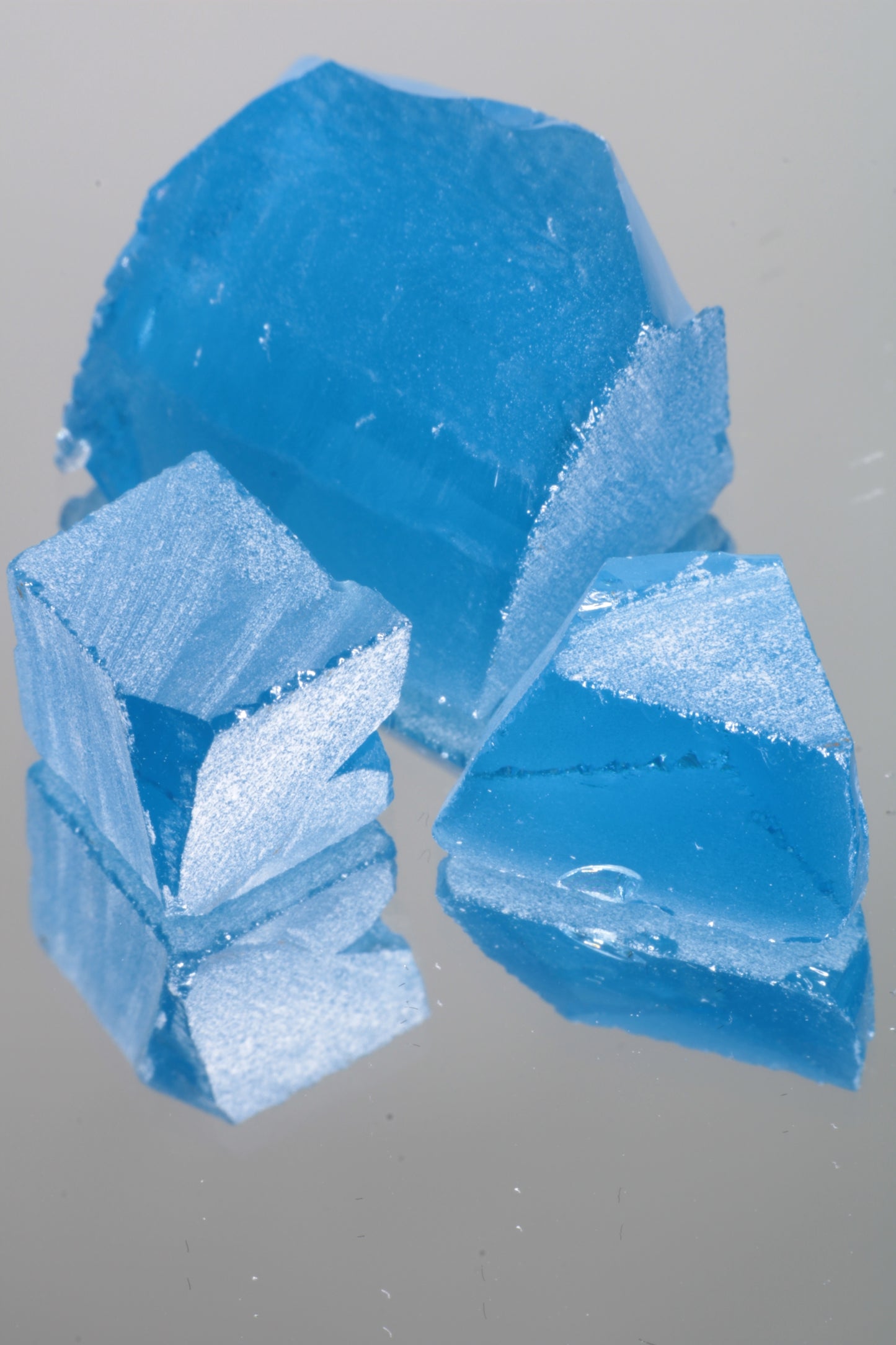 Vivid Aqua Laser Garnet Facet Rough, YbAG