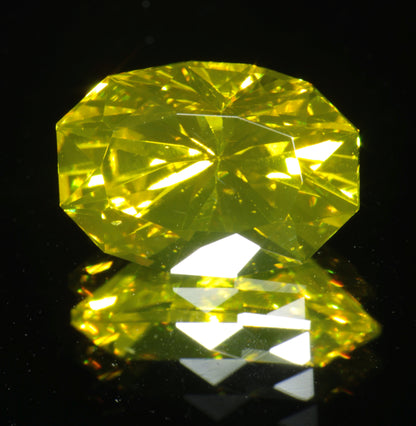 Golden Laser Garnet Faceted Stones, Nd+Ce YAG