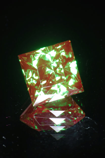 Space Laser Garnet Loose Gems, Fancy Cut Mars Rover Crystal