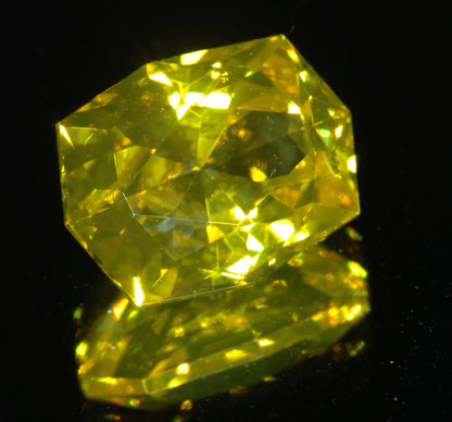 Golden Laser Garnet Faceted Stones, Nd+Ce YAG