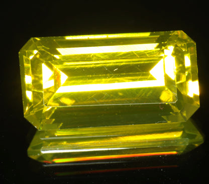 Golden Laser Garnet Faceted Stones, Nd+Ce YAG