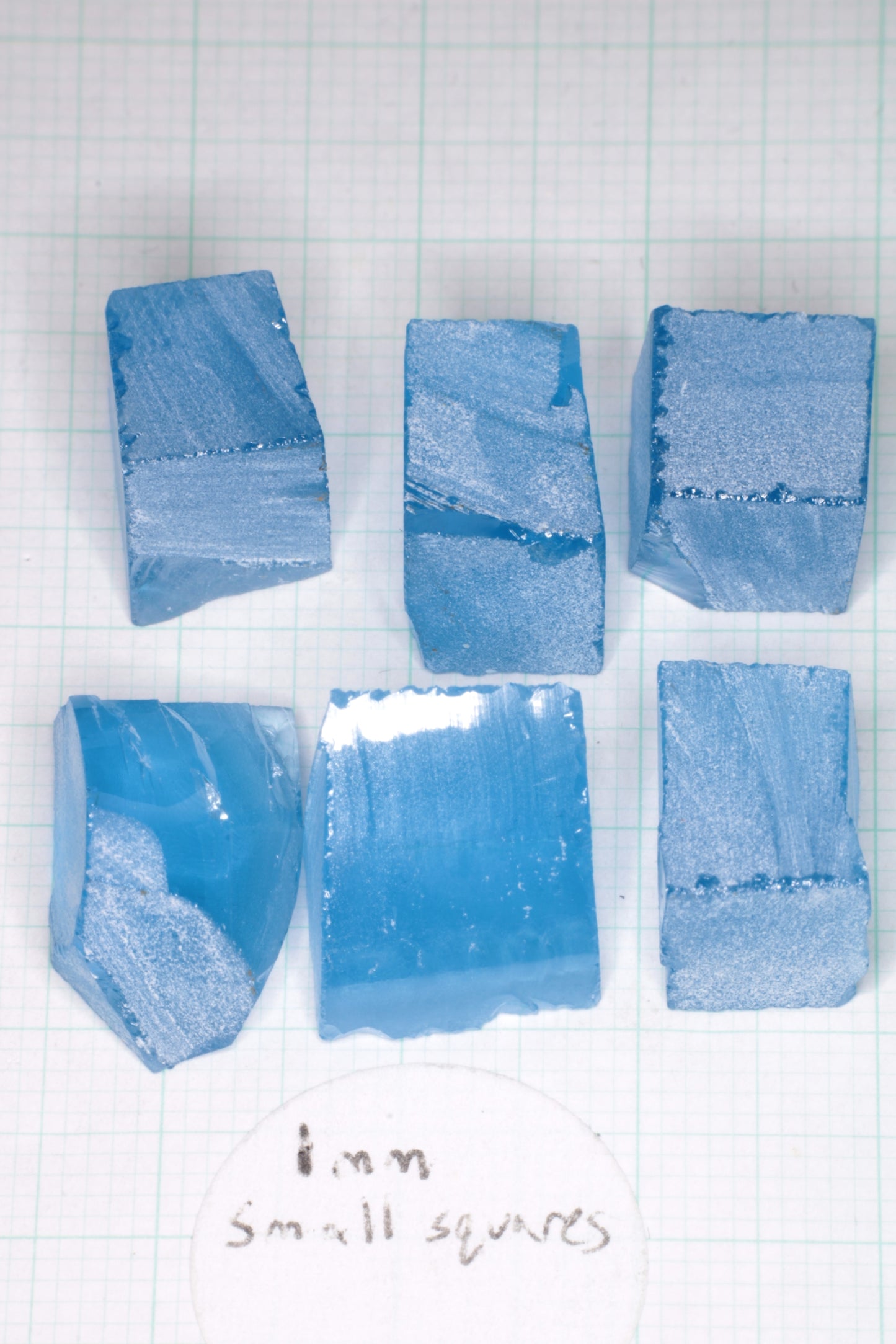 Vivid Aqua Laser Garnet Facet Rough, YbAG