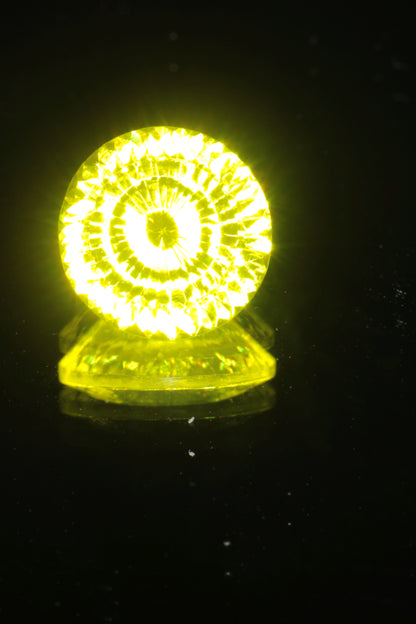 Glow in the Dark GAGG Lumogarnet High Glow Loose Faceted Stones