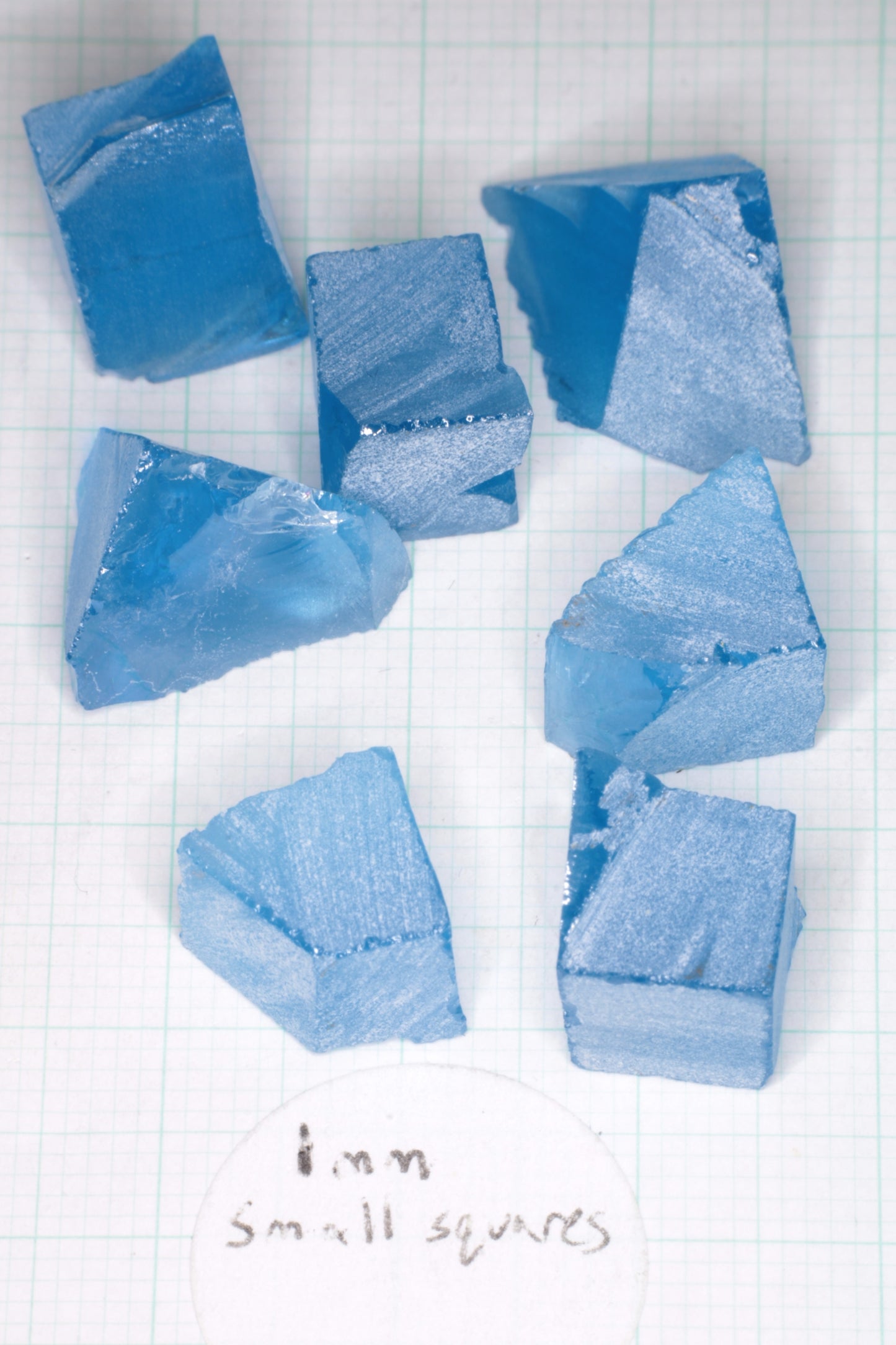 Vivid Aqua Laser Garnet Facet Rough, YbAG