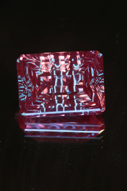 Fantasy Cut Laser Alexandrite Stones, Lab Created Red Glow Alexandrite