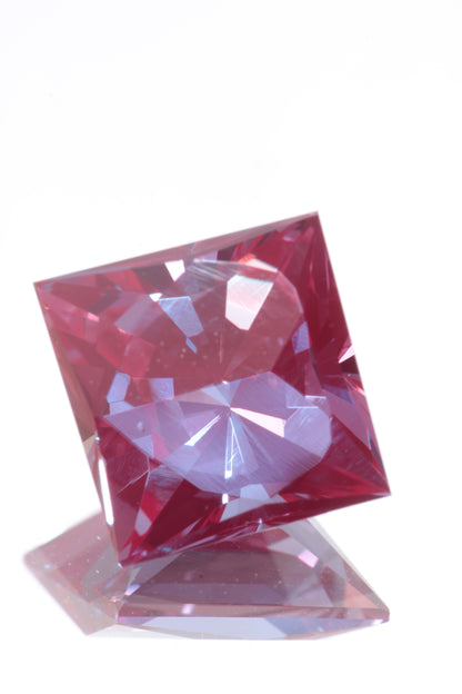 Laser Alexandrite Faceted Stones Lab Created, Red Glow Alexandrite