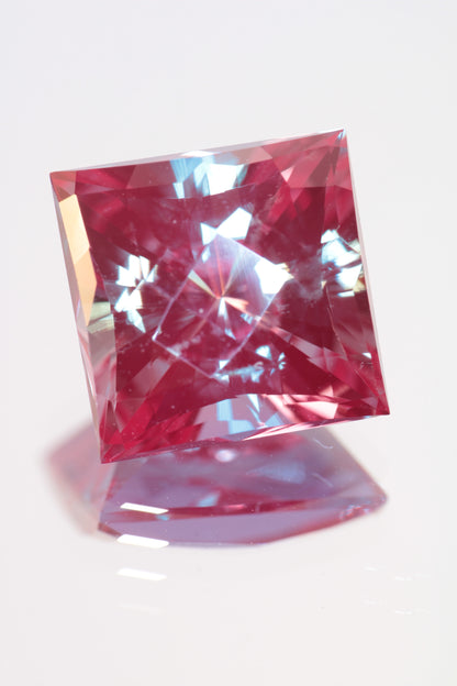 Laser Alexandrite Faceted Stones Lab Created, Red Glow Alexandrite