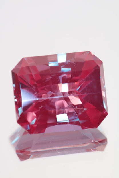 Laser Alexandrite Faceted Stones Lab Created, Red Glow Alexandrite