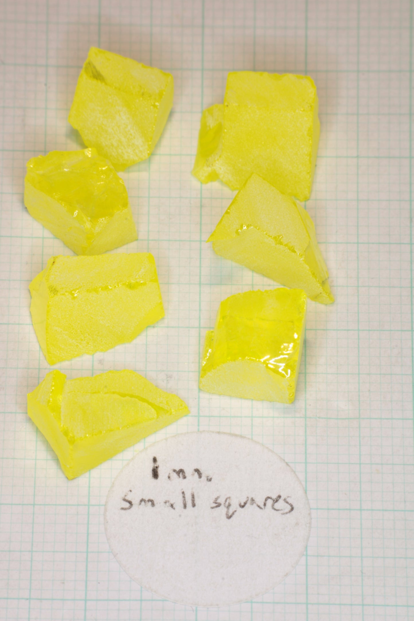 Glow in the Dark GAGG Lumogarnet Facet Rough "Long Glow"!!