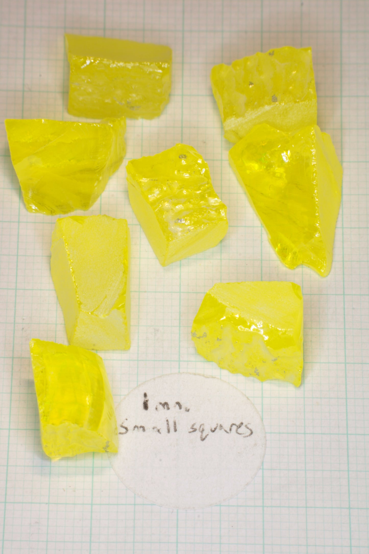 Glow in the Dark GAGG Lumogarnet Facet Rough "Long Glow"!!