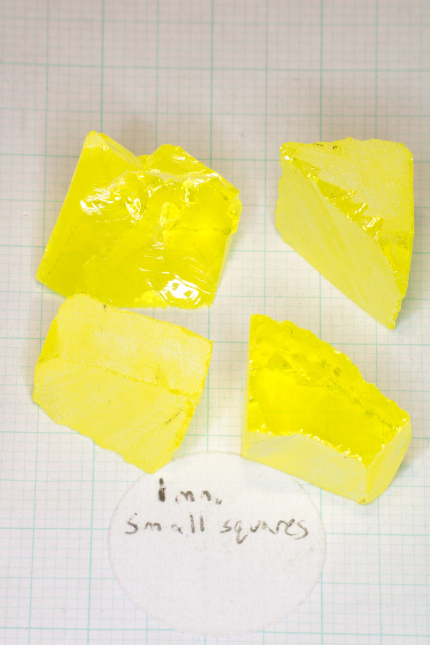 Glow in the Dark GAGG Lumogarnet Facet Rough "Long Glow"!!